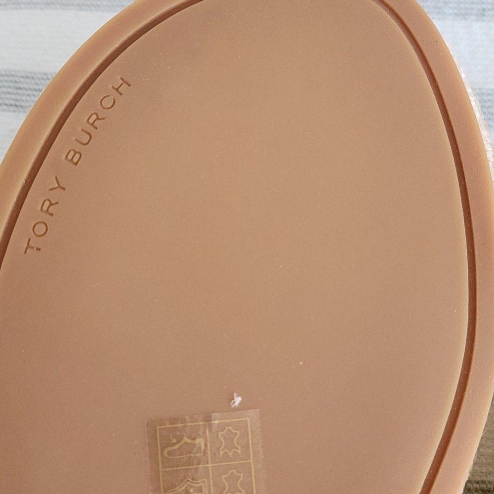 Tory Burch NIB Quilted Espadrille Thong Sandals - Picture 11 of 14
